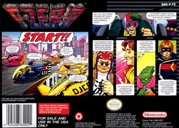 F-Zero (USA) box cover back